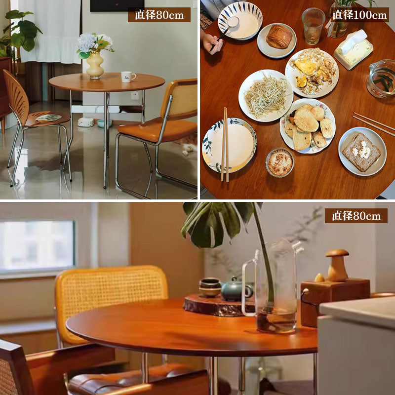 サマーキャンペーン・円形ダイニングテーブル・丸食卓・天然木・ナチュラル・2人掛け/4人掛け・一人暮らし・カフェ風・おしゃれ