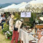 Casaconer | ガーデンパラソル・手動開閉タイプ・丸・幅250cm・日よけ・雨よけ対応・アウトドア