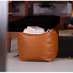 プフ,1人掛け,PUレザー,ソファー,ヴィンテージ,レトロ,おしゃれ,生地とクッション