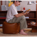 プフ,1人掛け,PUレザー,ソファー,ヴィンテージ,レトロ,おしゃれ,高さ