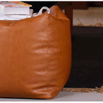 プフ,1人掛け,PUレザー,ソファー,ヴィンテージ,レトロ,おしゃれ,広いサイズ感