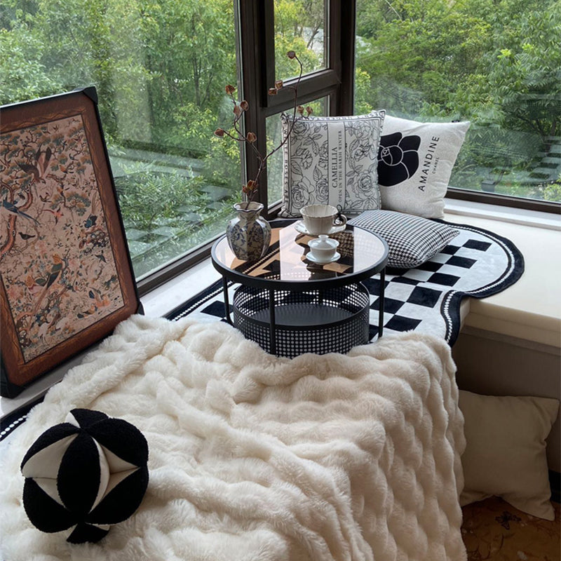 ローテーブル 丸型 ガラス天板 スチールフレーム 直径60cm 高さ30cm 収納付き サイドテーブル コンパクト 低め 窓際 寝室 バルコニー ブラック ホワイト