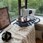 ローテーブル 丸型 ガラス天板 スチールフレーム 直径60cm 高さ30cm 収納付き サイドテーブル コンパクト 低め 窓際 寝室 バルコニー ブラック ホワイト