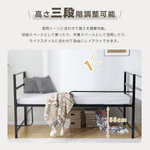 【ブラック/ホワイト】ロフトベッド パイプベッド シングル ハイタイプ 大人用 2色展開 白 黒 高さ110cm システムベッド スチール 収納 北欧風 一人暮らし スチール 耐震 ベッド 7日内出荷