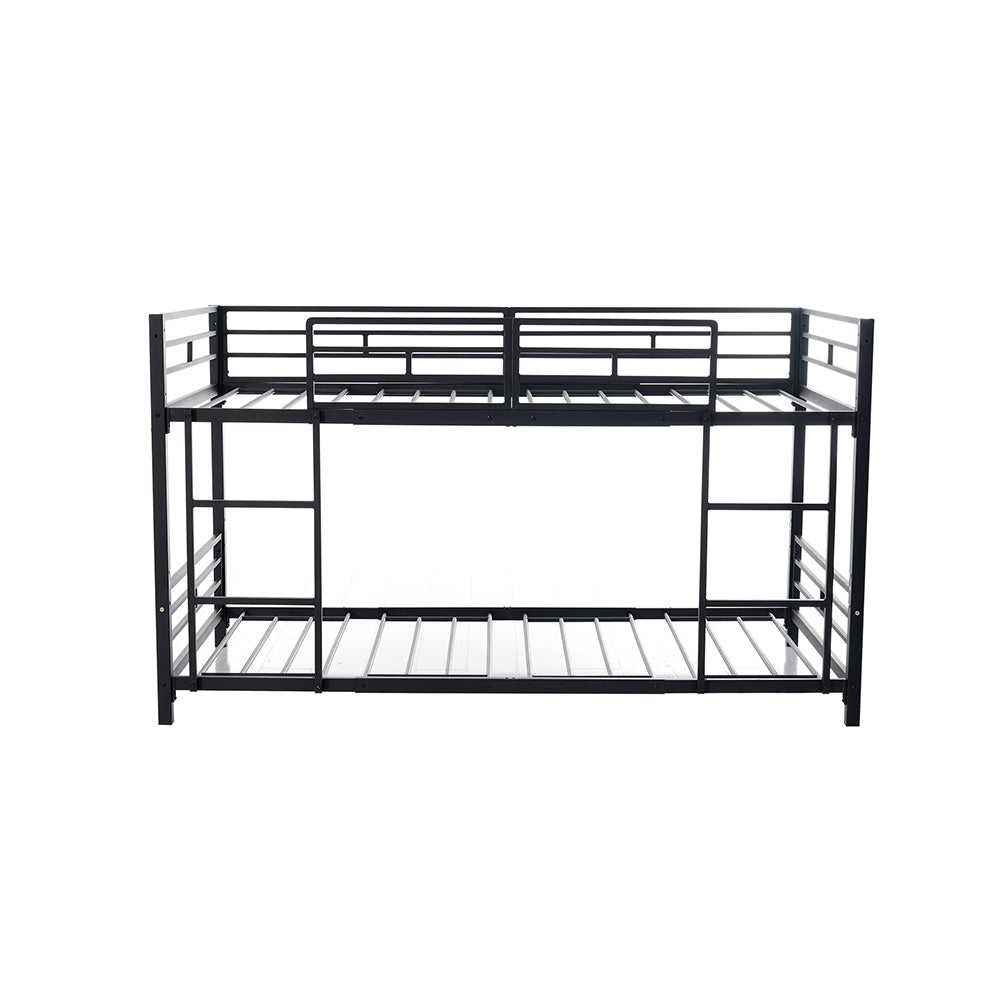三段ベッド 子供 パイプベッド 大人用 シングル ベッド パイプベッド 3段ベッド はしご付き 分離可能 スチール 二段ベッド コンパクト 省スペース 寮 ブラック