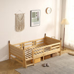 ロータイプ ロフトベッド ベッドフレーム 木製 システムベッド 子供ベッド ローハシゴ付く シングル ウッド ナチュラル 収納 北欧風 子供部屋 耐震 7日内出荷