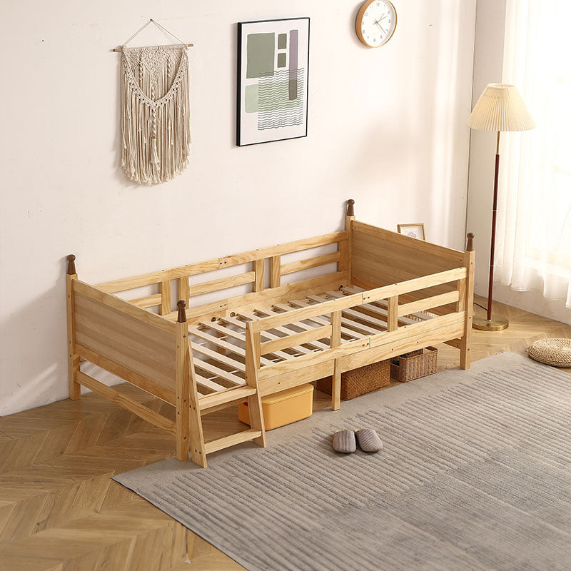 ロータイプ ロフトベッド ベッドフレーム 木製 システムベッド 子供ベッド ローハシゴ付く シングル ウッド ナチュラル 収納 北欧風 子供部屋 耐震 7日内出荷