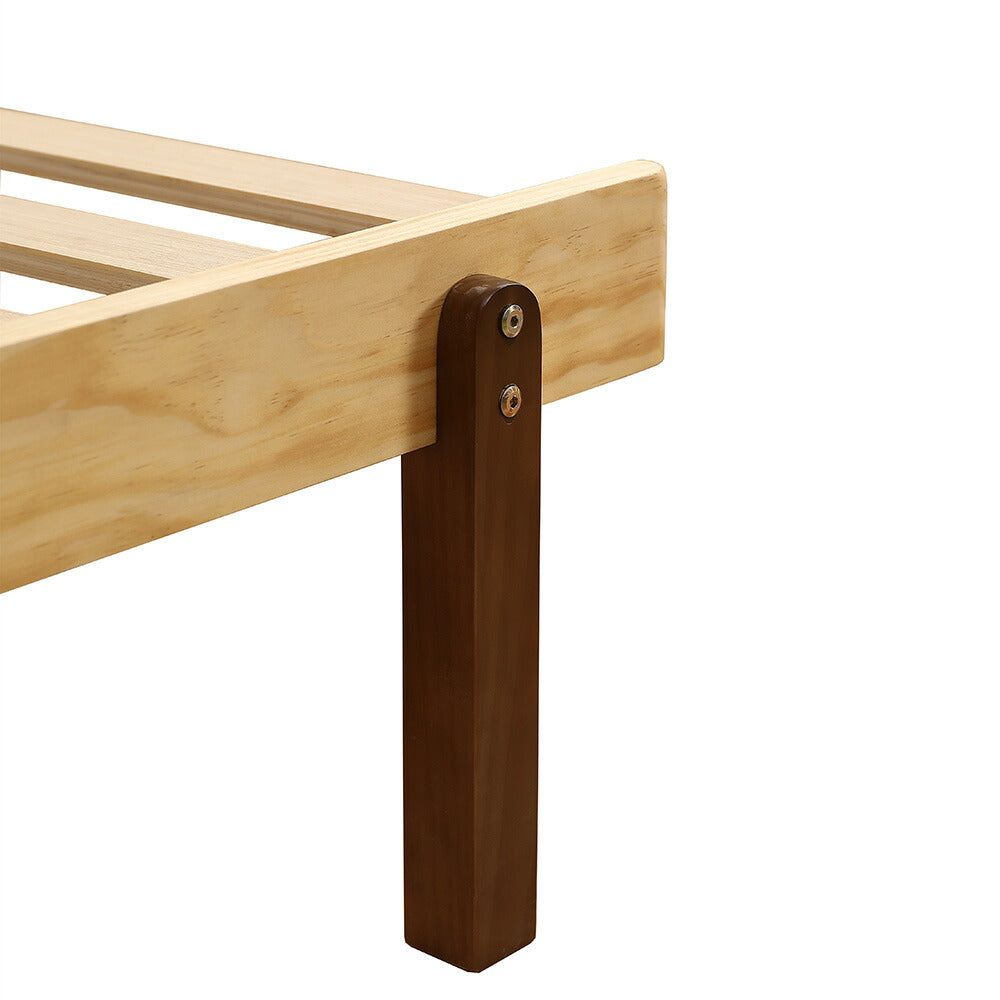 【ナチュラル/ホワイト】デイベッド ソファベッド シングル 木製 伸長式ベッド 変形ベッド ベッドフレーム 伸縮 下収納 おしゃれ 2way 天然木 来客用 ナチュラル リビング パイン材 すのこ仕様 リビング 寝室 北欧風