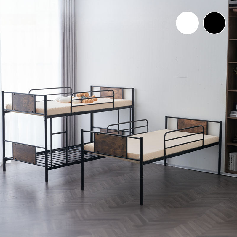 【ブラック/ホワイト】三段ベッド 子供 パイプベッド 大人用 シングル ベッド パイプベッド 3段ベッド はしご付き スチール コンパクト 分離可能 省スペース 寮 白 黒 二色展開 耐震
