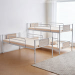 【ブラック/ホワイト】三段ベッド 子供 パイプベッド 大人用 シングル ベッド パイプベッド 3段ベッド はしご付き スチール コンパクト 分離可能 省スペース 寮 白 黒 二色展開 耐震