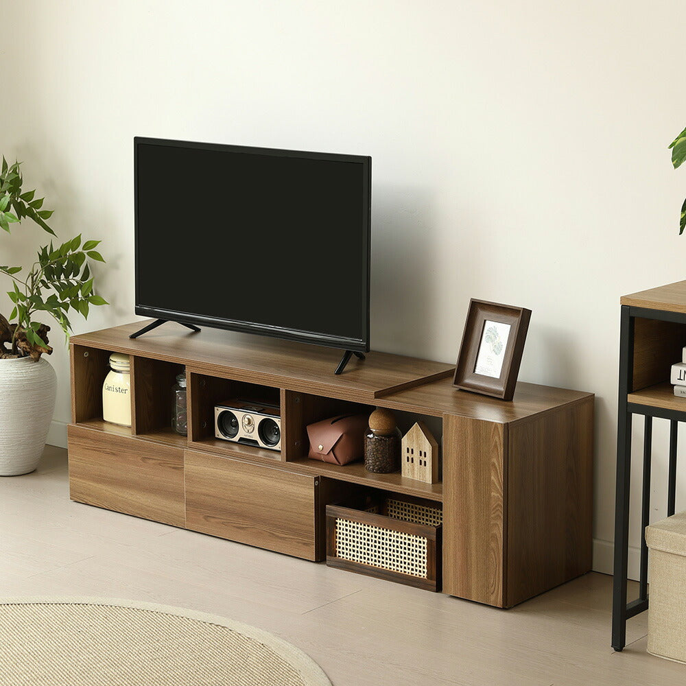 伸縮テレビボード ローボード 伸縮テレビ台 コーナー テレビラック 北欧風 おしゃれ リビング ワンルーム 一人暮らし TVボード TV台 幅95～169cm ホワイト 韓国風 北欧 パソコン台 テレビラック TVボード ロータイプ 伸縮 7日内出荷