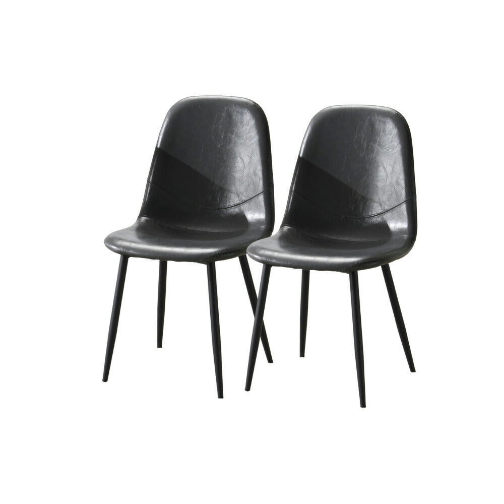 ダイニングチェア 2脚セット ダイニング いす イス 椅子 食卓椅子 PUレザー カフェ風 二脚 化粧椅子 食卓椅子 ダイニング椅子 カフェ オフィス レザー調 スチール リビングチェア 北欧 おしゃれ シンプル レトロ モダン ヴィンテージ