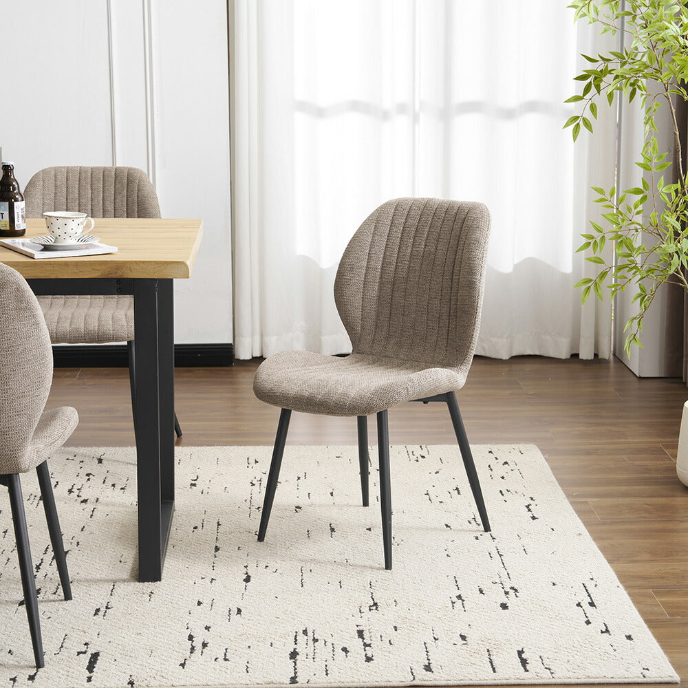 ダイニングチェア 2脚セット ダイニング 椅子 リビングチェア カフェチェア パソコンチェア デスクチェア 疲れにくい 食卓椅子 化粧椅子 いす デザイン テレワーク 在宅勤務 おしゃれ 北欧 ブラウン ベージュ