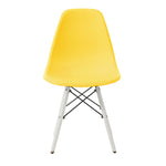 【イエロー座面＆ホワイト脚】ダイニングチェア 2脚セット ダイニングチェアー チェア いす イス カフェ ダイニング椅子 食卓椅子 チェア 椅子 ヴィンテージ リビングチェア 椅子 イス いす 食卓椅子 ダイニング椅子 おしゃれ 北欧 モダン 西海岸