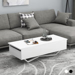 【ブラック/ホワイト】テーブル ローテーブル 折り畳み式天板 昇降式 高さ調節 昇降式テーブル おしゃれ 折りたたみ ローテーブル 一人暮らし 収納 大容量 木製 昇降 センターテーブル リビング リフトテーブル 幅100cm 天然木 リフティング 大きい 大きめ