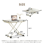 【完成品】センターテーブル 昇降式サイドテーブル 折りたたみテーブル 折り畳み センターテーブル 幅100 高さ50~100cm ガス圧昇降 ホワイト コンパクトテーブル 作業用 デスク 多機能 おしゃれ リビング ソファ横 一人暮らし 多用途 収納便利