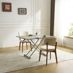 【完成品】センターテーブル 昇降式サイドテーブル 折りたたみテーブル 折り畳み センターテーブル 幅100 高さ50~100cm ガス圧昇降 グレー コンパクトテーブル 作業用 デスク 多機能 おしゃれ リビング ソファ横 一人暮らし 多用途 収納便利