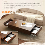 【ブラウン/ホワイト】センターテーブル テーブル ローテーブル リビングテーブル センターテーブル 木製 長方形 北欧 収納棚 大容量 引き出し付き リビング おしゃれ シンプル モダン カフェ風 ソファテーブル コンパクト 一人暮らし 木目調 白