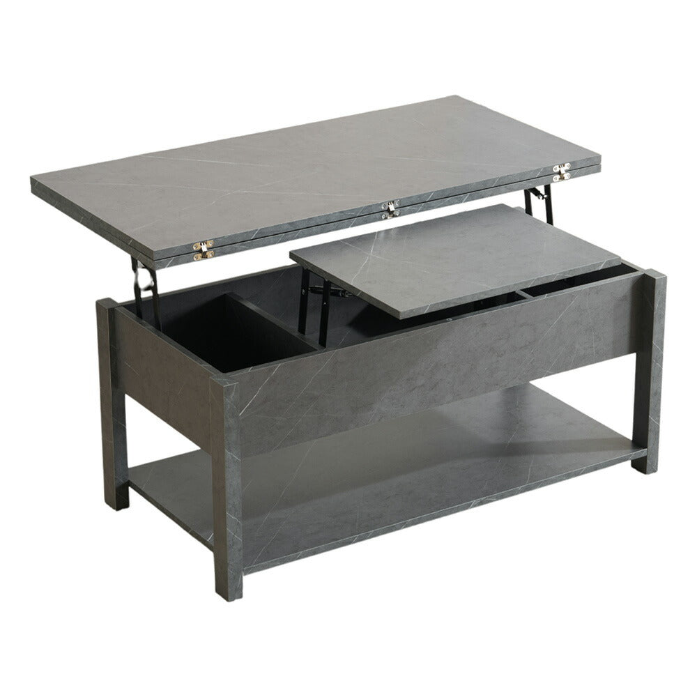 テーブル ローテーブル 折り畳み式天板 昇降式 高さ調節 昇降式テーブル おしゃれ 折りたたみ ローテーブル 一人暮らし 収納 大容量 木製 昇降 センターテーブル リビング リフトテーブル 幅100cm 天然木 リフティング 大きい 大きめ 7日内出荷