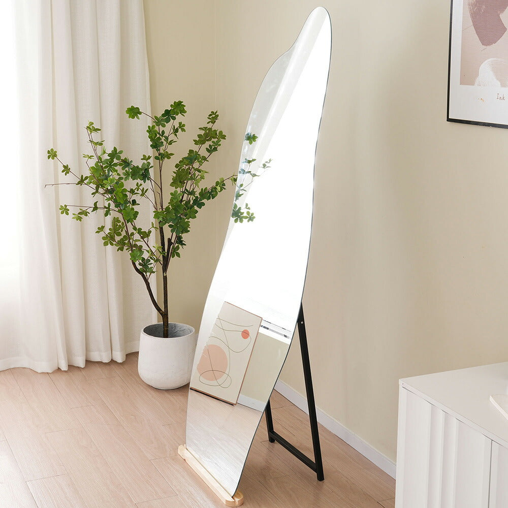 全身鏡 姿見鏡 スタンドミラー イレギュラミラー ノンフレーム 立てかけ 姿見 鏡 ミラー おしゃれ 大型 飛散防止 170*70CM 大型 鏡 大きい スタンド 玄関 リビング 薄型 省スペース 賃貸 一人暮らし 新生活 韓国 北欧 シンプル かわいい