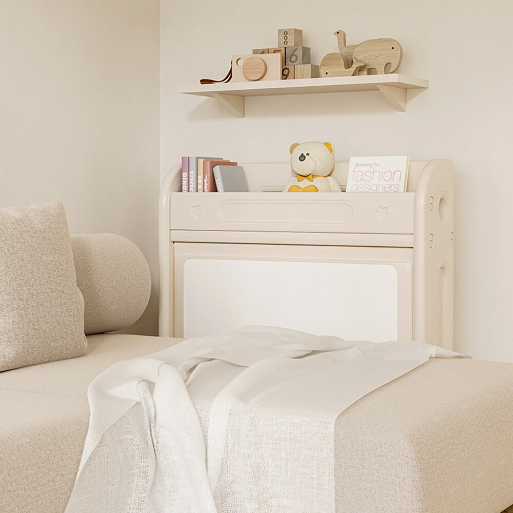 折りたたみキッズデスク チェア セット キッズテーブル ミニテーブル 子供用 勉強机 学習デスク テーブル 子供用テーブル 子供机 学習デスク 机 幼児机 お絵描きデスク 棚付き ホワイト 白 70cm こども 組み立て簡単 多機能 省スペース プレゼント