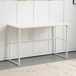 【ホワイト】デスク パソコンデスク 省スペース 幅120cm 奥行50cm PCデスク ゲーミングデスク オフィスデスク コンパクト おしゃれ ライティングデスク 学習デスク 書斎デスク 作業デスク 在宅デスク 机 学習机 勉強机 ミシン台 デスク単品