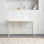 【ホワイト】デスク パソコンデスク 省スペース 幅120cm 奥行50cm PCデスク ゲーミングデスク オフィスデスク コンパクト おしゃれ ライティングデスク 学習デスク 書斎デスク 作業デスク 在宅デスク 机 学習机 勉強机 ミシン台 デスク単品