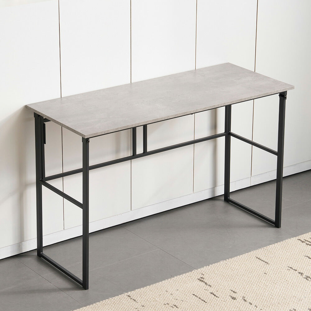 【グレー】デスク パソコンデスク 省スペース 幅120cm 奥行50cm PCデスク ゲーミングデスク オフィスデスク コンパクト おしゃれ ライティングデスク 学習デスク 書斎デスク 作業デスク 在宅デスク 机 学習机 勉強机 ミシン台 デスク単品