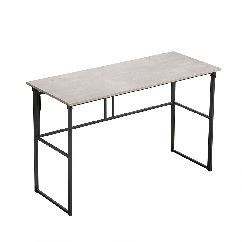 【グレー】デスク パソコンデスク 省スペース 幅120cm 奥行50cm PCデスク ゲーミングデスク オフィスデスク コンパクト おしゃれ ライティングデスク 学習デスク 書斎デスク 作業デスク 在宅デスク 机 学習机 勉強机 ミシン台 デスク単品