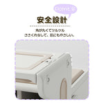 一体式デスク&チェア キッズテーブル ミニテーブル 子供用 勉強机 学習デスク テーブル 子供用テーブル 子供机 学習デスク 机 幼児机 お絵描きデスク 棚付き ホワイト 白 こども 組み立て簡単 多機能 省スペース プレゼント