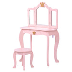 ドレッサー おままごと姫系 引き出し 木製 子供ドレッサー プレゼントおもちゃ お化粧 おめかし メイク台 ミラー 三面鏡 木製 お化粧 王冠 おうかん キッズ 女の子 プレゼント お姫様 女の子プレゼント 姪 おしゃれ かわいい