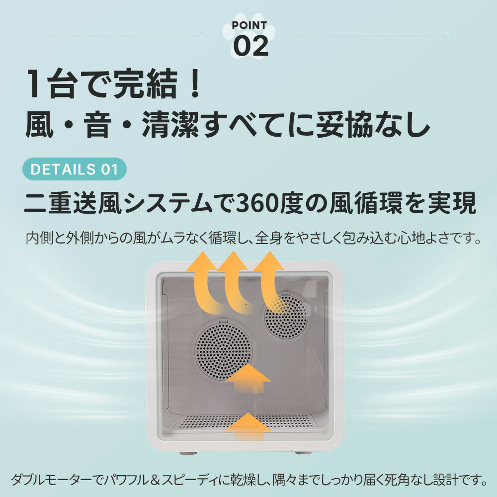 ペットドライルーム ペットドライヤー ペットハウス ドライヤー ボックス ハウス ドライルーム 猫 犬 ペット80L大容量 乾燥機 犬乾燥機 乾燥機 乾燥 乾燥箱 ヘアドライヤー ブローボックス 静音 自動 7日内出荷