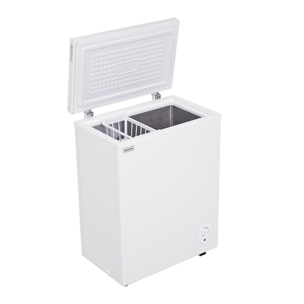 冷凍庫 90L 家庭用 業務用 チェストフリーザー 上開き バスケット付き フリーザー ストッカー 冷凍 省エネ スリム 冷凍冷蔵庫 温度調整 氷 静音 大容量 冷凍食品 ストック キッチン家電 ホワイト 白 冷凍庫 業務用冷蔵庫 7日内出荷