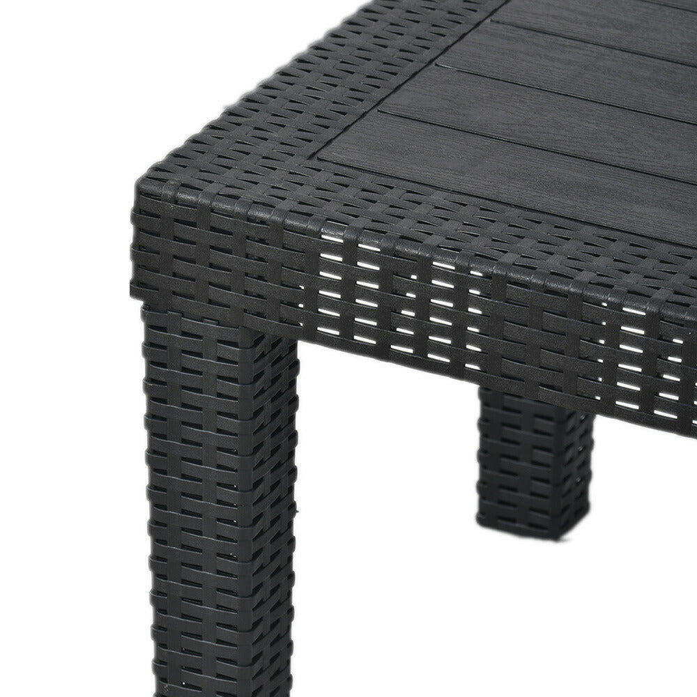 ガーデンファニチャー 4点セット 5人掛け ソファセット ラタン調 ガーデンテーブル付き クッション付き PEラタン 防水 耐候性 工具不要 組立簡単 ベランダ テラス 庭 カフェ ホテル 屋外家具 ガーデンソファ 7日内出荷