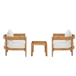 アカシア ガーデンファニチャー 3点セット ガーデンテーブル ガーデンチェア 天然木 無垢材 クッション付き 木製ガーデン家具 テラス ベランダ 庭 カフェ アウトドア 屋外家具 7日内出荷