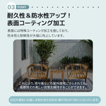 アカシア ガーデンファニチャー 3点セット ガーデンテーブル ガーデンチェア 天然木 無垢材 クッション付き 木製ガーデン家具 テラス ベランダ 庭 カフェ アウトドア 屋外家具 7日内出荷