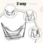 ハンモック&ハンモックチェア 2点セット 自立式 3WAY スタンド付き 折りたたみ ポータブルハンモック 室内 屋外 アウトドア チェア ハンガーラック 耐荷重200kg 収納バッグ付き 7日内出荷