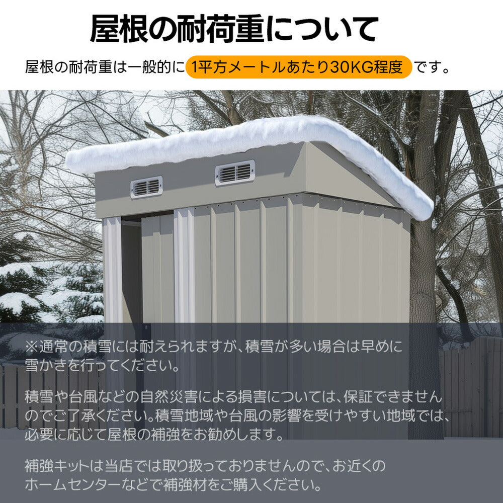 【可動棚なし/可動棚付き】物置 屋外 スチール 倉庫 幅148 奥行82.5 高193 床材補強フレーム付き 引き戸 大型 収納庫 屋外物置 防さび 防水 ベランダ 庭 ガーデニング ドア 7日内出荷