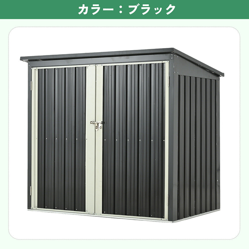 ゴミ収納庫 屋外 ゴミストッカー 大容量 物置 スチール物置 戸外収納庫 L158×W96×H134cm 施錠可能 防さび 防水 屋外物置 倉庫 収納庫 ガーデニング収納 ゴミ箱収納 ベランダ収納 カラス対策 頑丈 ブラック 7日内出荷