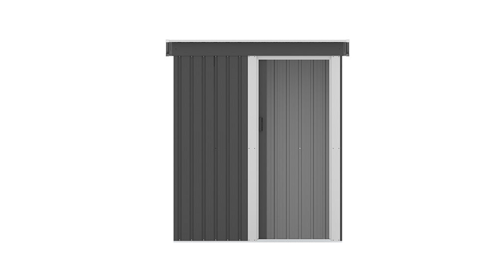 物置 屋外 スチール物置 大型 倉庫 戸外収納庫 182×153×77cm 約1897L 大容量 屋外物置 収納庫 庭収納 ガーデン収納 防水 防さび スチール収納庫 床なし 棚なし 可動棚付き 選択可能 グレー 7日内出荷