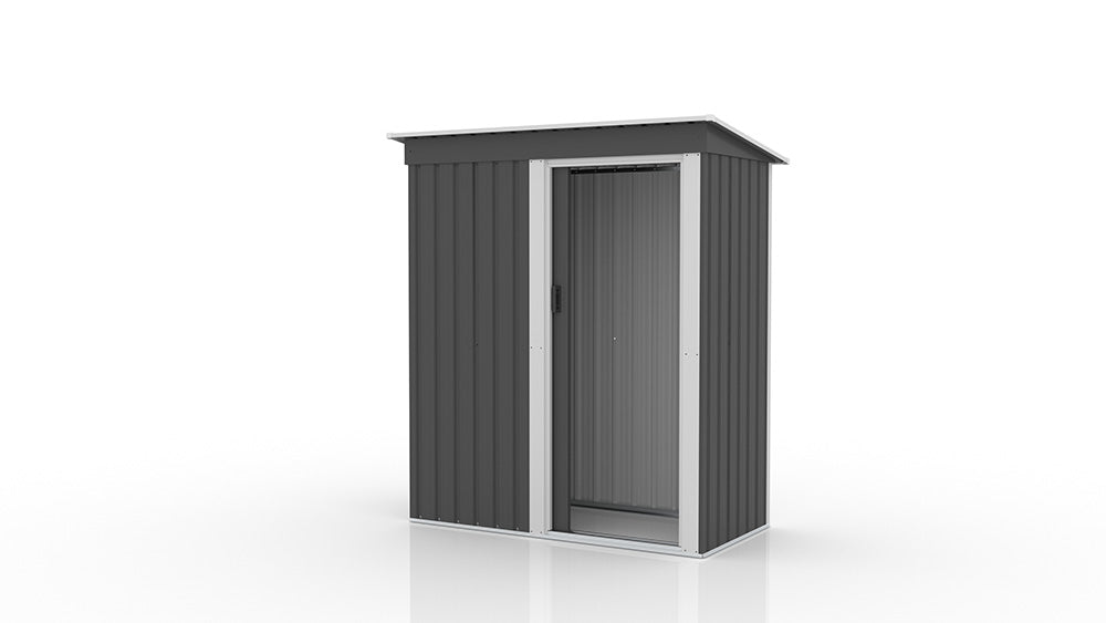 物置 屋外 スチール物置 大型 倉庫 戸外収納庫 182×153×77cm 約1897L 大容量 屋外物置 収納庫 庭収納 ガーデン収納 防水 防さび スチール収納庫 床なし 棚なし 可動棚付き 選択可能 グレー 7日内出荷