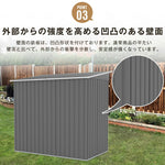 物置 屋外 スチール物置 大型 倉庫 戸外収納庫 183×108×182cm 屋外収納庫 引き戸 施錠可能 換気口付き 補強フレーム付き 庭収納 ガーデン収納 防水 防さび スチール収納庫 床なし 屋外物置 グレー ライトグリーン 7日内出荷