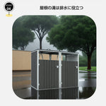 ゴミ箱 屋外 ゴミステーション 大容量 屋外ごみ箱 ゴミ保管庫 屋外収納庫 2分別 3分別 ゴミストッカー ベランダ 屋外用ゴミ箱 金属製 スチール 防さび 施錠可能 大型ゴミ箱 屋外ストッカー ごみ収納庫 7日内出荷