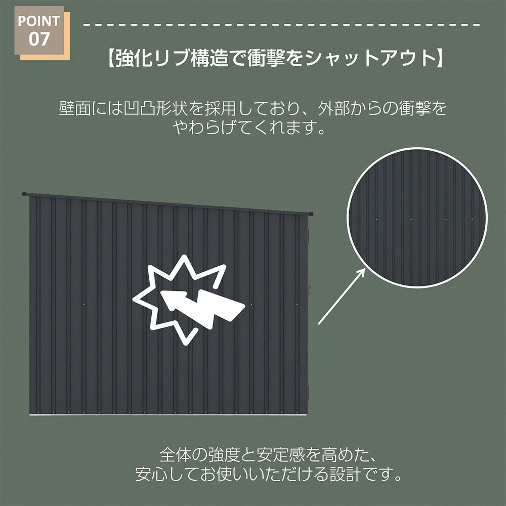 自転車倉庫 2台用 自転車収納庫 屋外物置 スチール物置 屋外収納庫 施錠可能 自転車保管庫 防さび 防水 両開きドア スタンド付き ガーデニング用品収納 屋外収納 ガレージ 庭 ベランダ バイク収納 7日内出荷