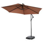 ガーデンパラソル 直径300cm 大型円形パラソル UPF30+紫外線対策 360度回転 角度調整可能 専用ベース付き 吊り下げ式パラソル 庭 ビーチ プール アウトドア 7日内出荷