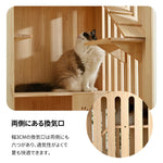 猫 ケージ キャットケージ ケージ 木製 猫 3段 高級感 ワイド 多頭飼い ペットケージ 猫ゲージ 大型 隠れ家 キャスター付き 多段 留守番 保護 脱走防止 幅広い 据え置き ペット用品 猫用品 おしゃれ 7日内出荷
