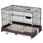 【ホワイト/ブラウン/ピンク/ベージュ】ウサギ ケージ 小型 ペットケージ ハムスターケージ 小動物ケージ キャスター付き 天井扉 飼育ケージ いぬ ネコ うさぎ 組立簡単 ルームケージ 小動物用 ウサギケージ 室内飼い スチール製 引き出しトイレ付