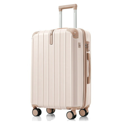 スーツケース ロック付き 機内持ち込み S M Lサイズ 軽量 静音 4色展開 キャリーケース キャリーバッグ 国内旅 修学旅行 海外旅行 出張 3泊 5泊 小型 大型 大容量 シンプル ビジネス