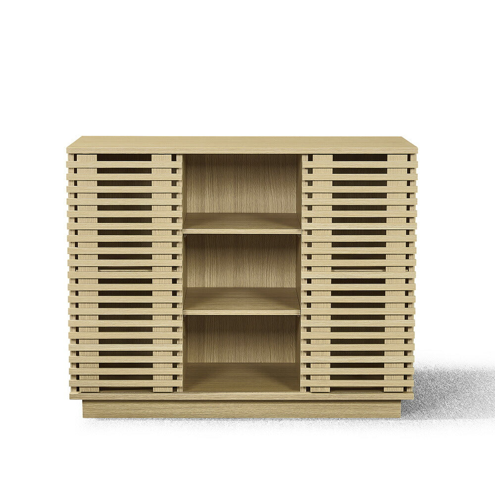 キャビネット サイドボード チェスト 木製 おしゃれ 扉付き 可動棚 横格子扉 幅88cm 幅120cm 大容量 リビング ヴィンテージ 北欧 木目調 家具 玄関 寝室 ナチュラル ウォルナットカラー