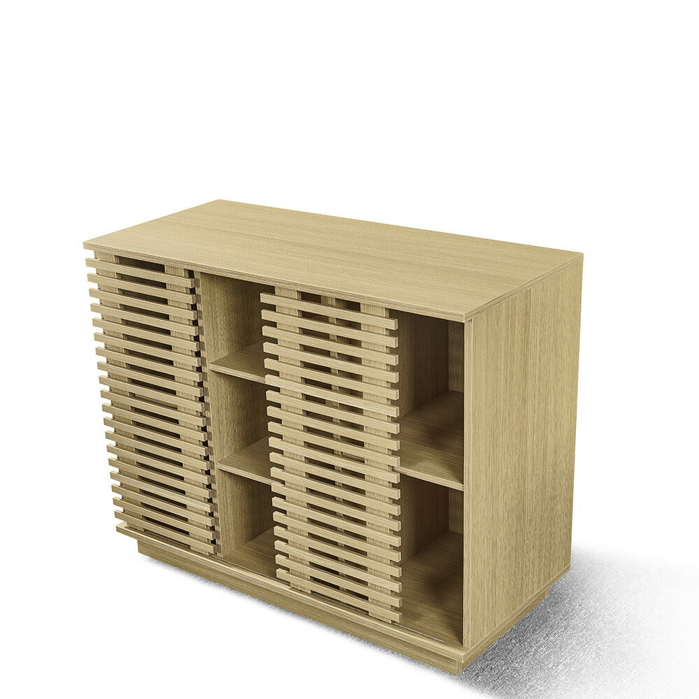 キャビネット サイドボード チェスト 木製 おしゃれ 扉付き 可動棚 横格子扉 幅88cm 幅120cm 大容量 リビング ヴィンテージ 北欧 木目調 家具 玄関 寝室 ナチュラル ウォルナットカラー